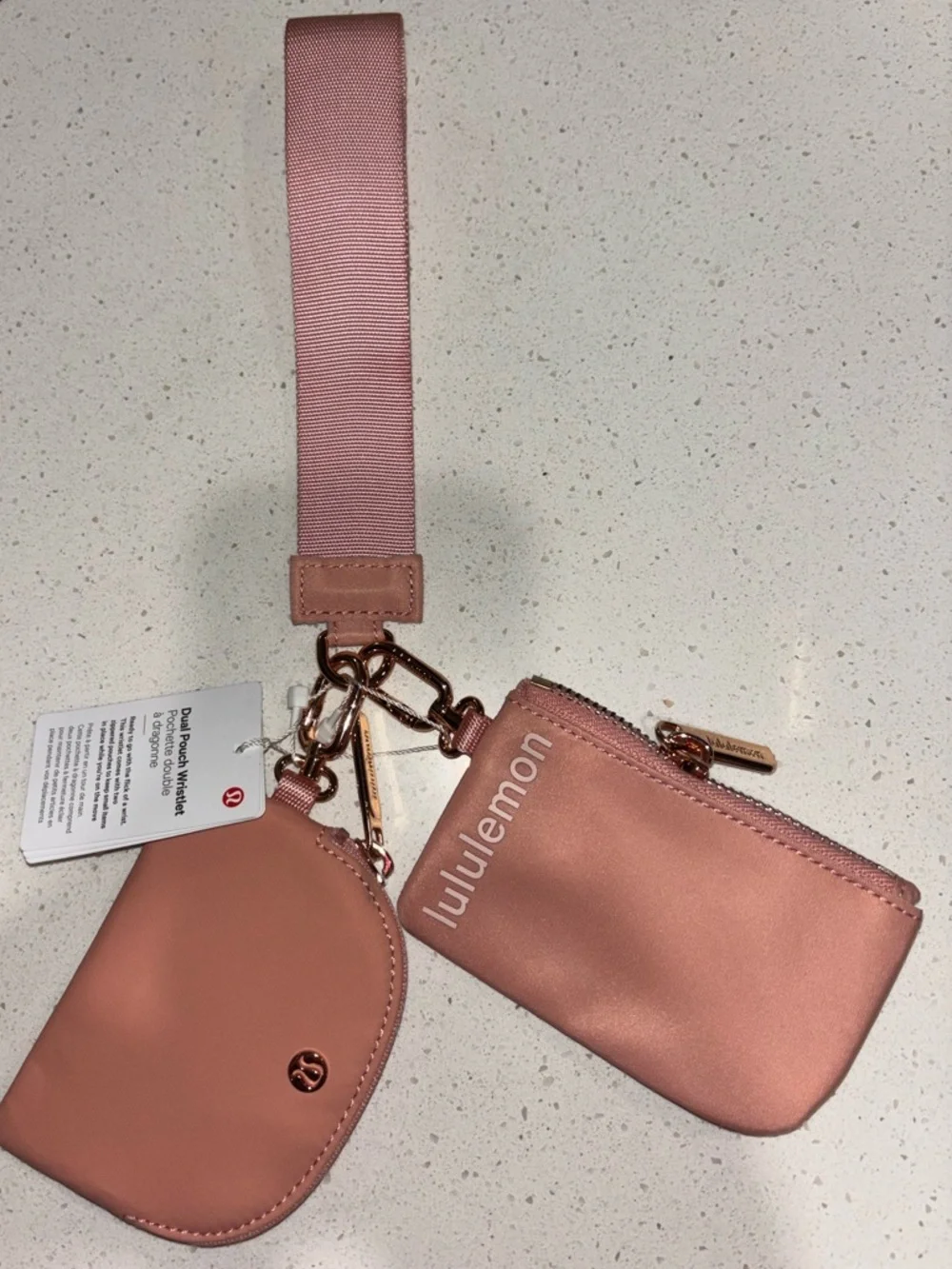 lululemon keychain bag Dual Pouch Wristlet Wallet Wordmark Detachable Pouches Let You Customize The Look And Function Lululemon Belt Bag Coin Purse